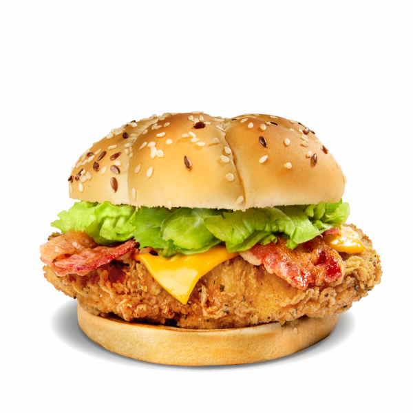 Chicken Breast Sandwich Bacon & Cheddar Image