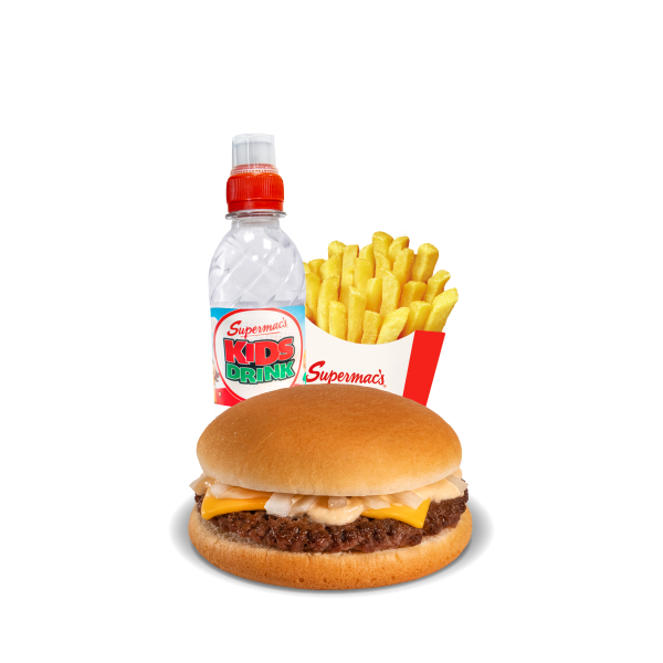 Kids Cheese Burger Meal Image