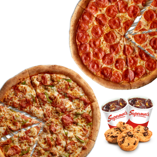 Double Deal - Small with 2 Drinks and 4 Cookies Image